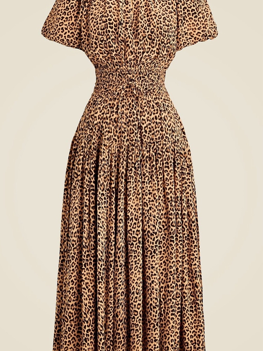 J. Crew Elena Leopard-Print midi Dress